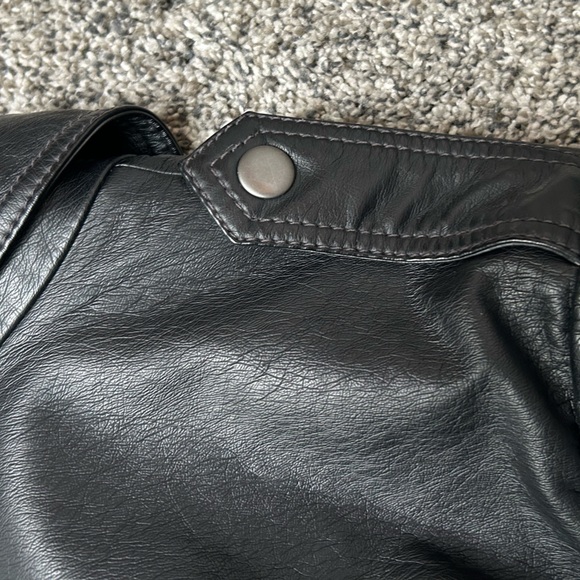 Halogen faux leather bomber jacket size XL - Picture 6 of 8